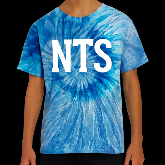 NTS Blue Burst Tie-Dye Kid Tee